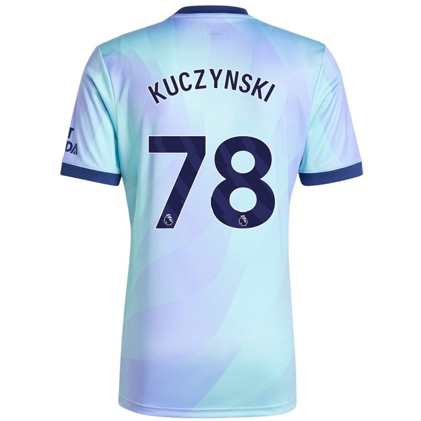 Men Football Max Kuczynski #78 Aqua Third Jersey 2024/25 T-Shirt Canada