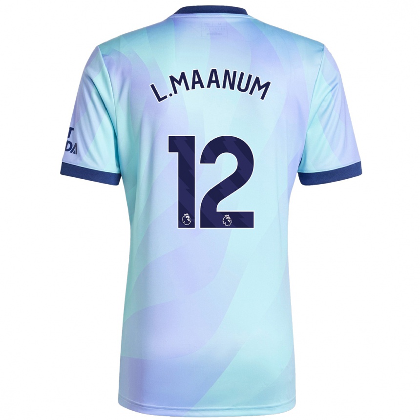 Men Football Frida Maanum #12 Aqua Third Jersey 2024/25 T-Shirt Canada