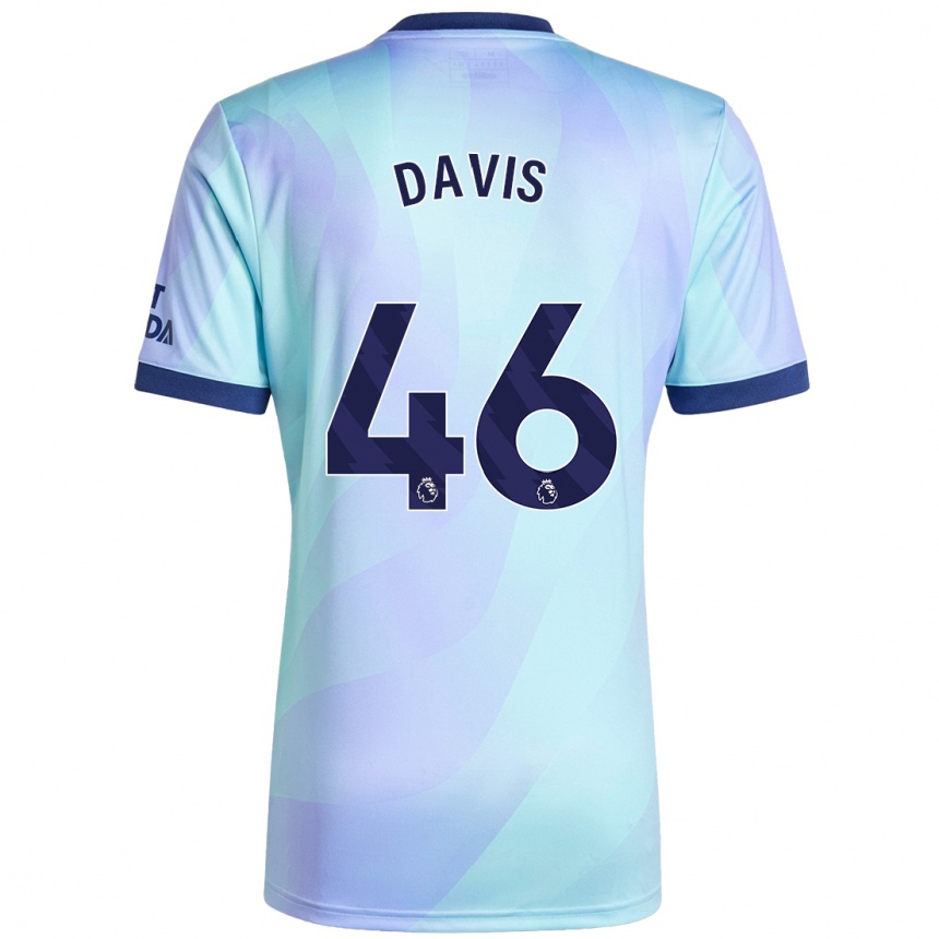 Men Football Timi Davis #46 Aqua Third Jersey 2024/25 T-Shirt Canada