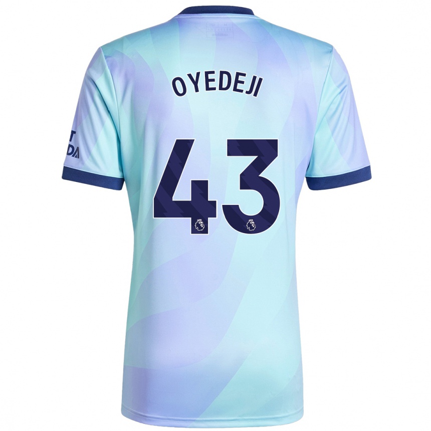 Men Football Nathan Butler Oyedeji #43 Aqua Third Jersey 2024/25 T-Shirt Canada