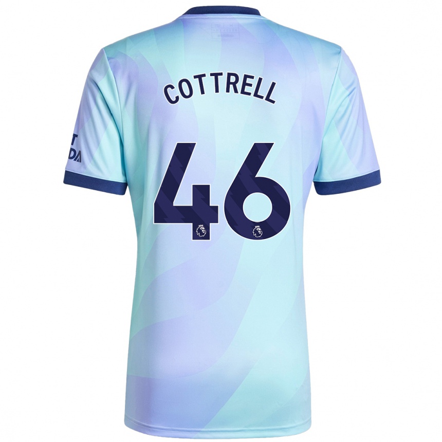 Men Football Ben Cottrell #46 Aqua Third Jersey 2024/25 T-Shirt Canada