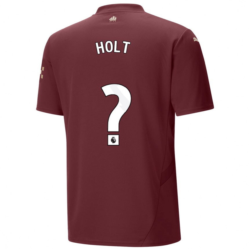 Men Football Charlie Holt #0 Maroon Third Jersey 2024/25 T-Shirt Canada