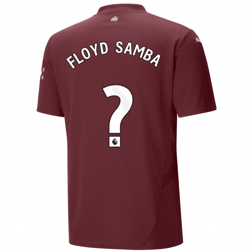 Men Football Floyd Samba #0 Maroon Third Jersey 2024/25 T-Shirt Canada