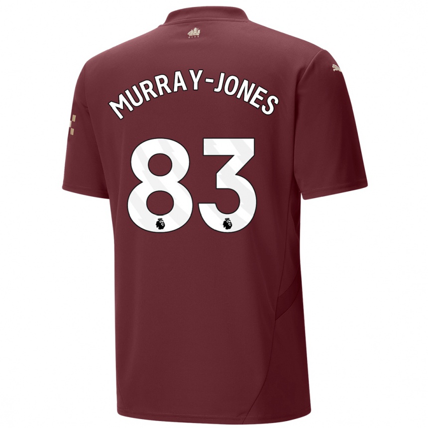 Men Football George Murray-Jones #83 Maroon Third Jersey 2024/25 T-Shirt Canada