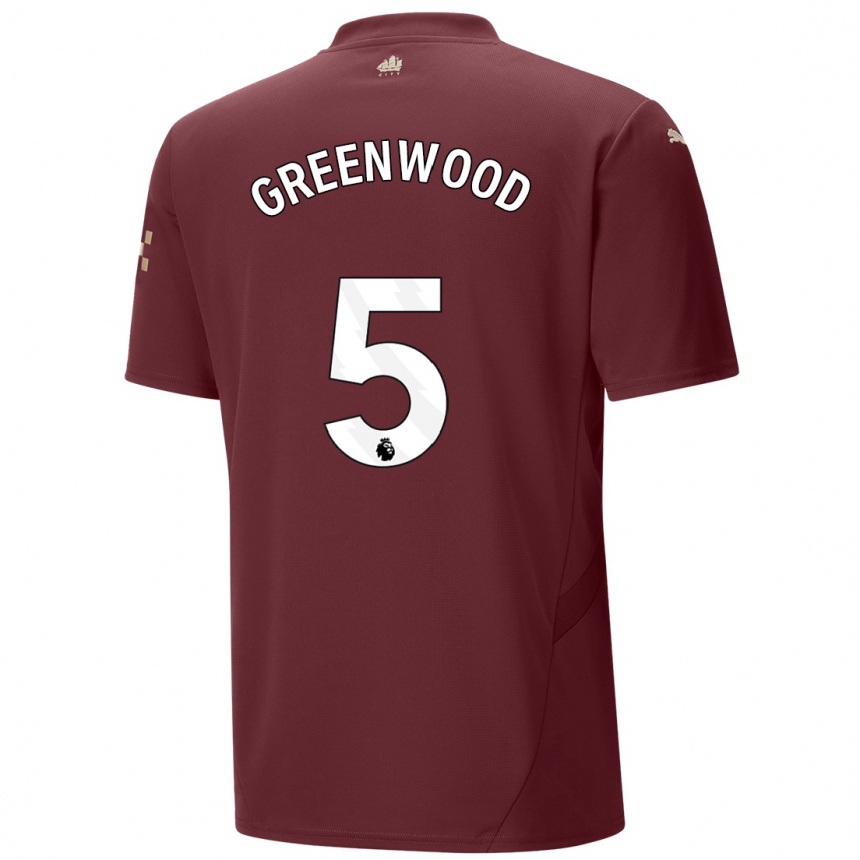 Men Football Alex Greenwood #5 Maroon Third Jersey 2024/25 T-Shirt Canada