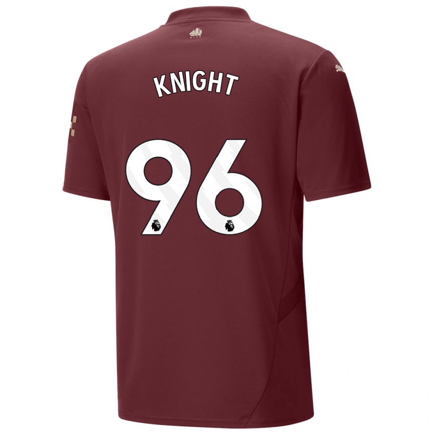 Men Football Ben Knight #96 Maroon Third Jersey 2024/25 T-Shirt Canada