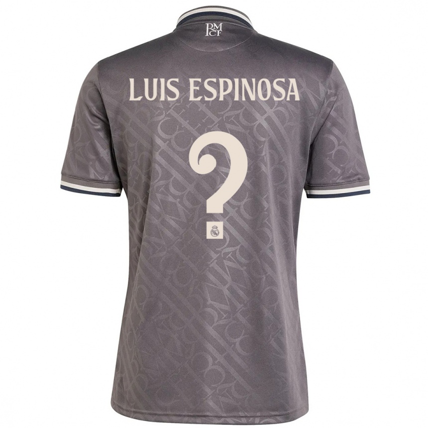 Men Football José Luis Espinosa #0 Charcoal Third Jersey 2024/25 T-Shirt Canada