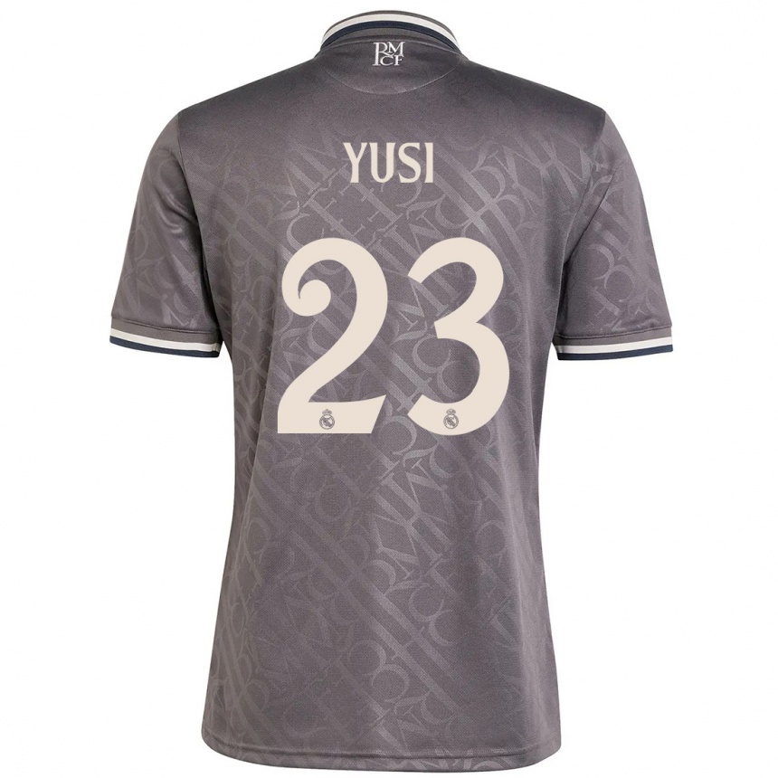 Men Football Yusi #23 Charcoal Third Jersey 2024/25 T-Shirt Canada