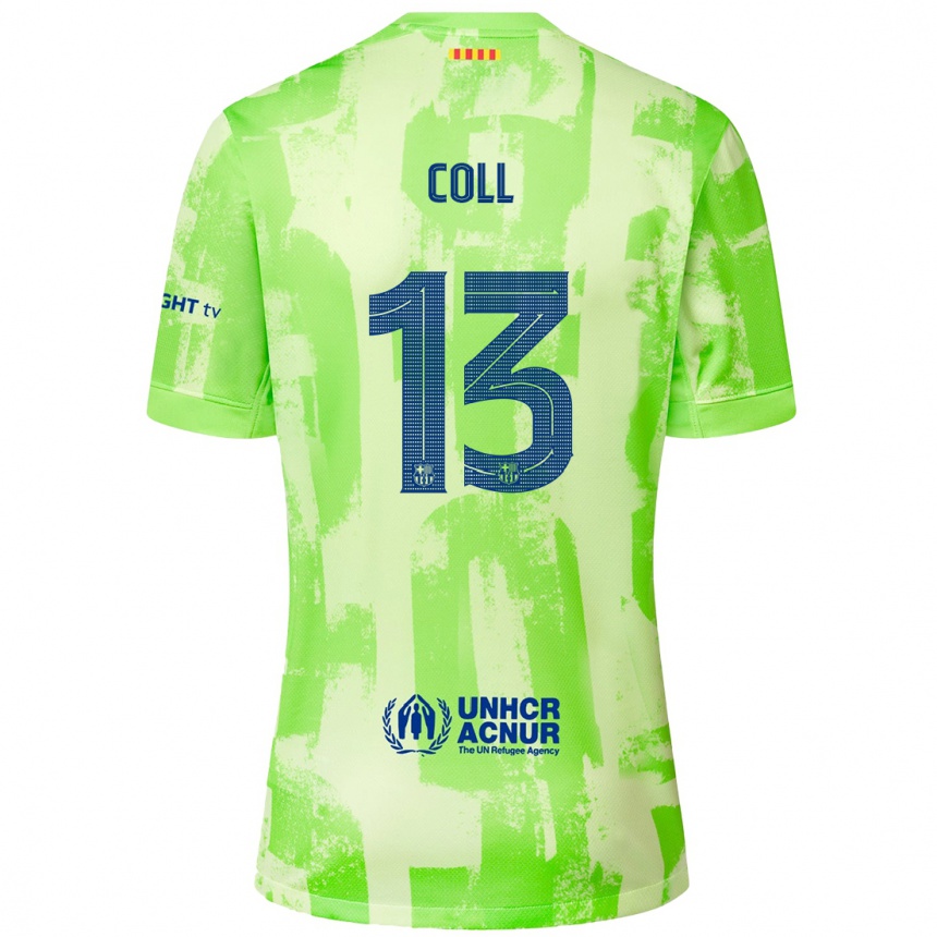 Men Football Cata Coll #13 Lime Third Jersey 2024/25 T-Shirt Canada