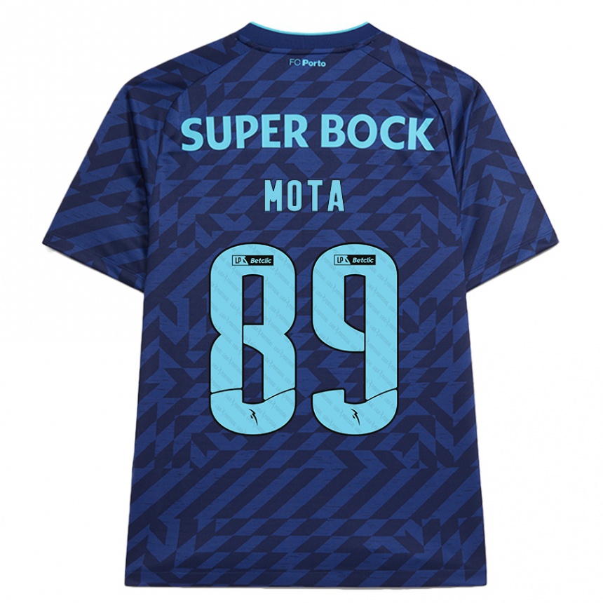 Men Football Luís Mota #89 Navy Blue Third Jersey 2024/25 T-Shirt Canada