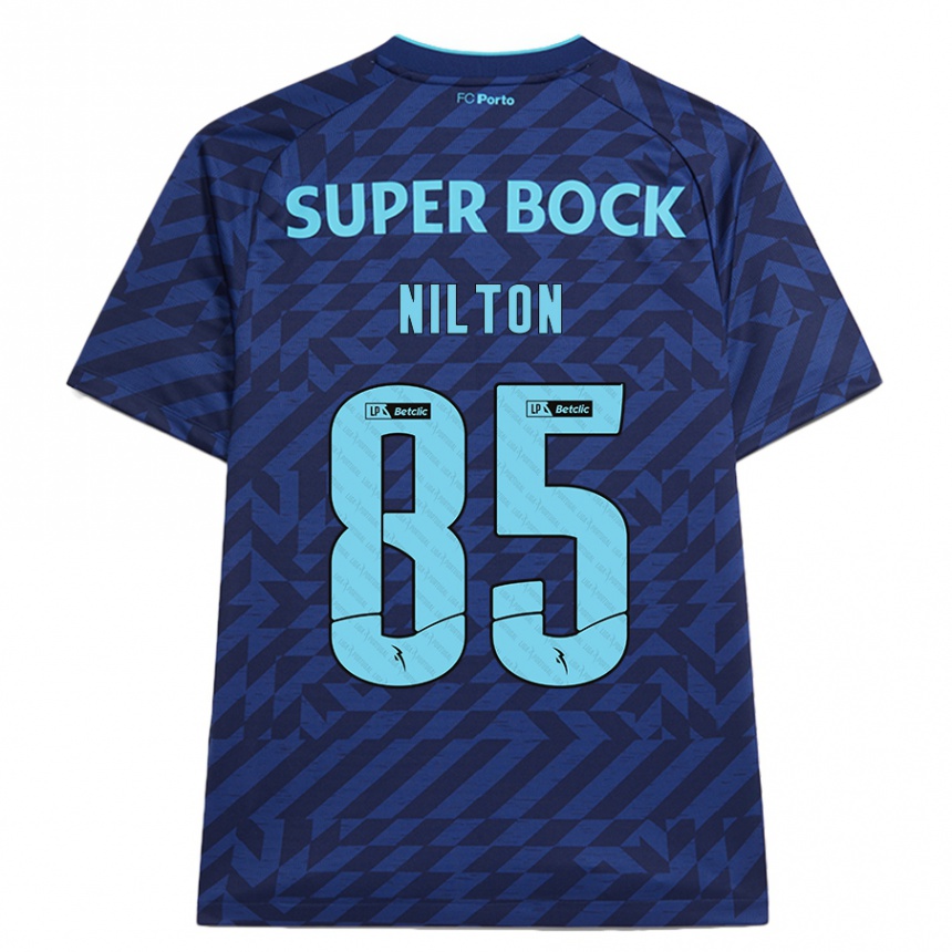 Men Football Nilton #85 Navy Blue Third Jersey 2024/25 T-Shirt Canada