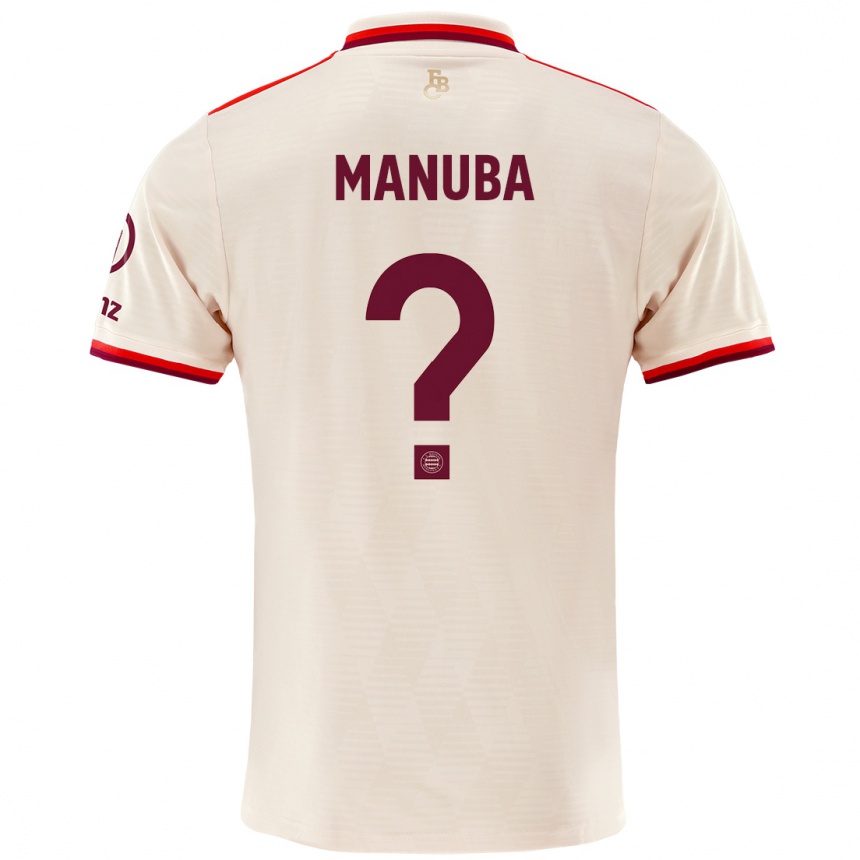 Men Football Vincent Manuba #0 Linen Third Jersey 2024/25 T-Shirt Canada