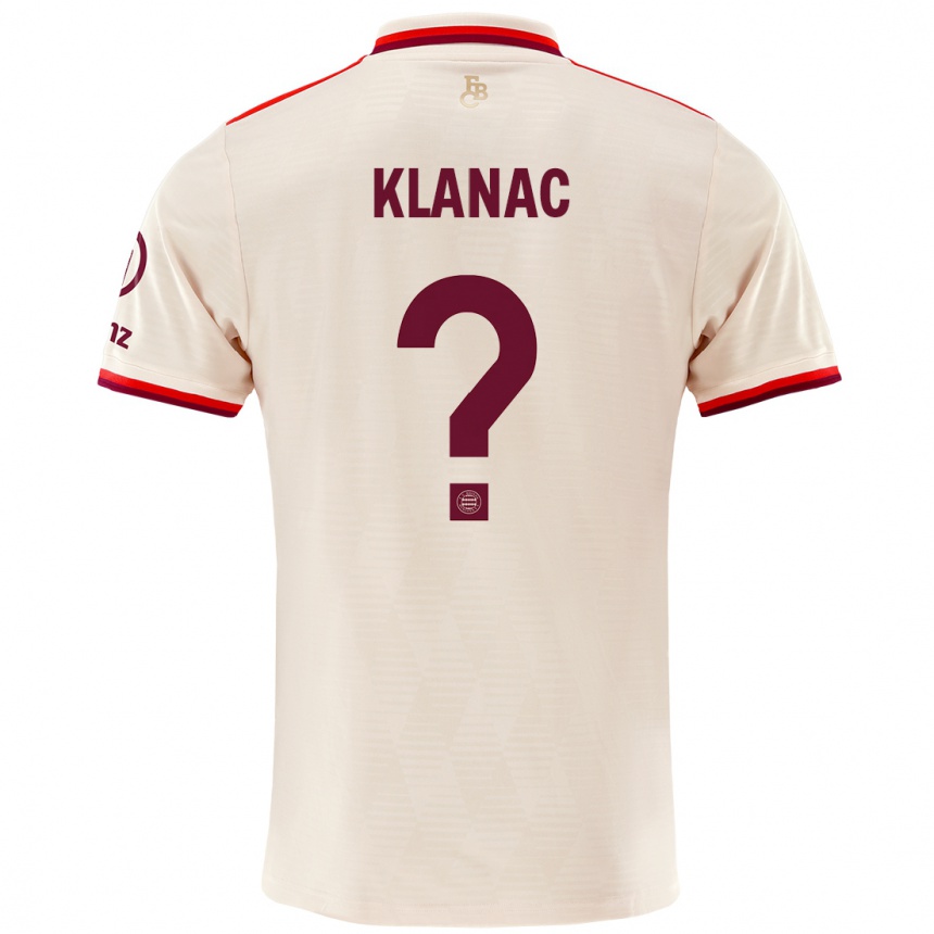 Men Football Leon Klanac #0 Linen Third Jersey 2024/25 T-Shirt Canada