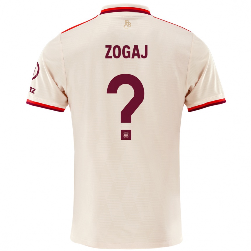 Men Football Nderim Zogaj #0 Linen Third Jersey 2024/25 T-Shirt Canada