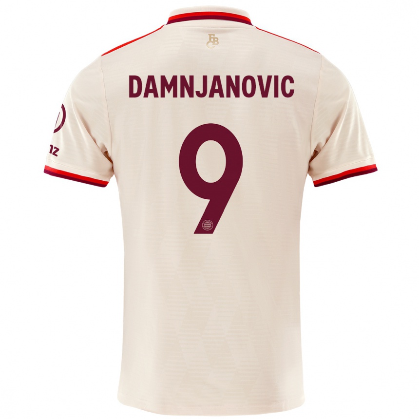 Men Football Jovana Damnjanovic #9 Linen Third Jersey 2024/25 T-Shirt Canada