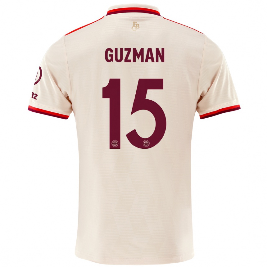 Men Football Ana María Guzmán #15 Linen Third Jersey 2024/25 T-Shirt Canada