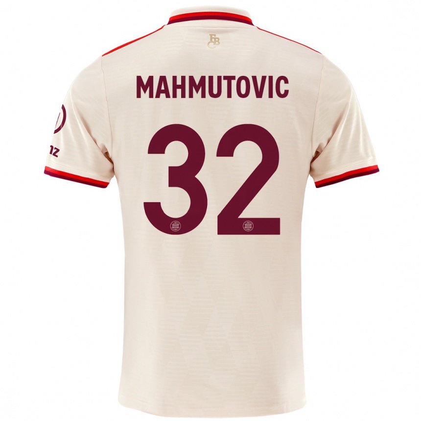 Men Football Ena Mahmutovic #32 Linen Third Jersey 2024/25 T-Shirt Canada