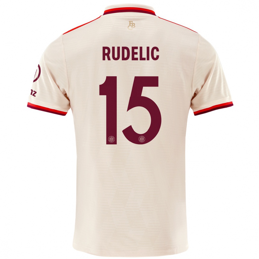 Men Football Ivana Rudelic #15 Linen Third Jersey 2024/25 T-Shirt Canada