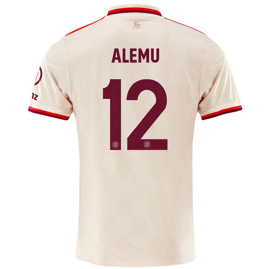 Men Football Liul Alemu #12 Linen Third Jersey 2024/25 T-Shirt Canada