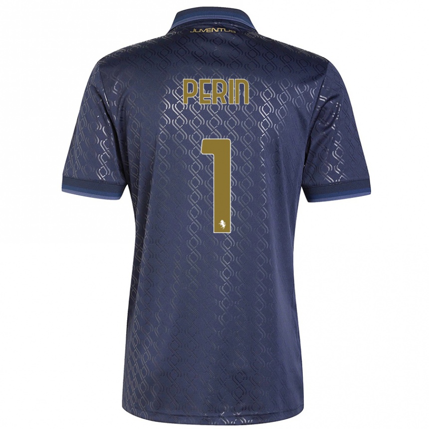 Homme Football Maillot Mattia Perin #1 Bleu Marine Troisieme 2024/25 Canada