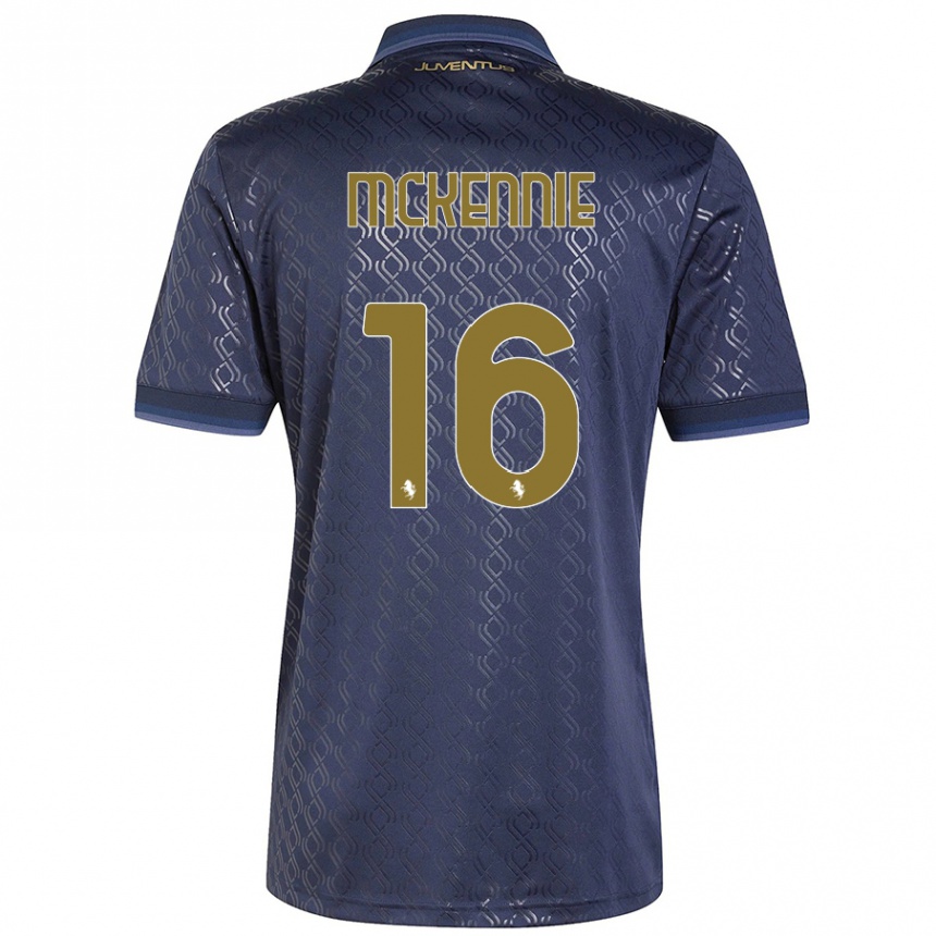 Men Football Weston Mckennie #16 Navy Blue Third Jersey 2024/25 T-Shirt Canada