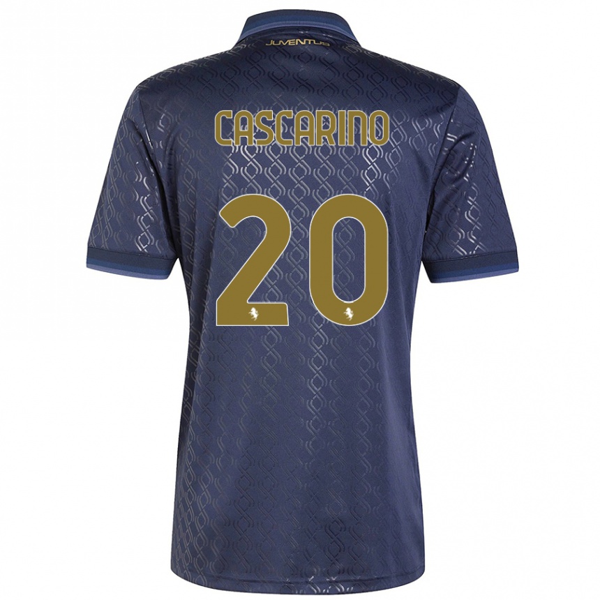 Men Football Estelle Cascarino #20 Navy Blue Third Jersey 2024/25 T-Shirt Canada