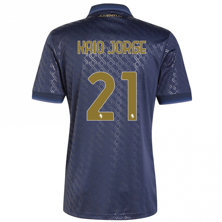 Men Football Kaio Jorge #21 Navy Blue Third Jersey 2024/25 T-Shirt Canada