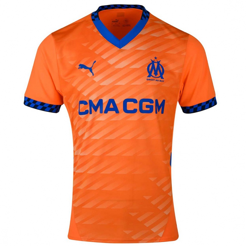 Homme Football Maillot Rayan Dehilis #0 Orange Bleu Foncé Troisieme 2024/25 Canada