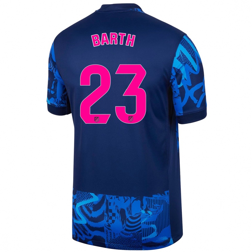 Men Football Merle Barth #23 Royal Blue Third Jersey 2024/25 T-Shirt Canada