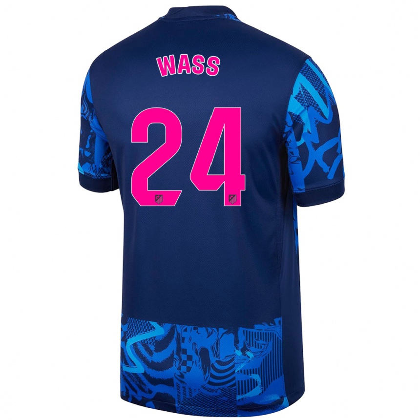 Men Football Daniel Wass #24 Royal Blue Third Jersey 2024/25 T-Shirt Canada