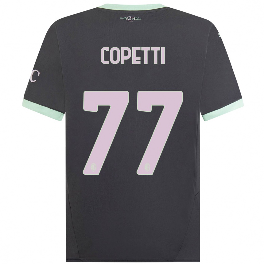 Men Football Matilde Copetti #77 Grey Third Jersey 2024/25 T-Shirt Canada