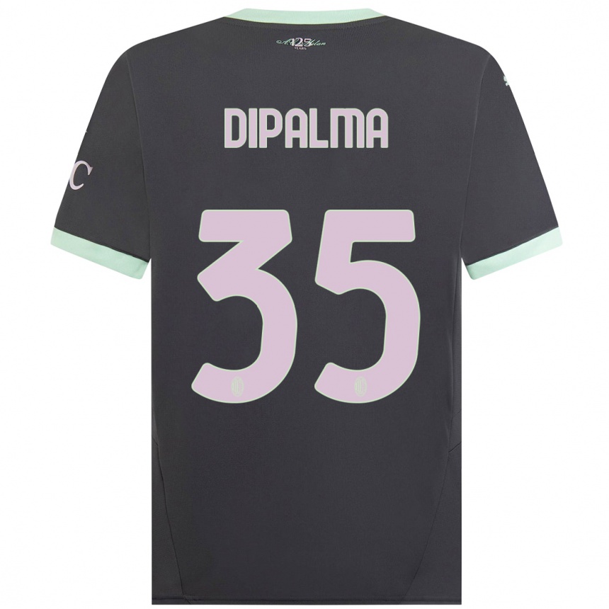 Men Football Matteo Dipalma #35 Grey Third Jersey 2024/25 T-Shirt Canada