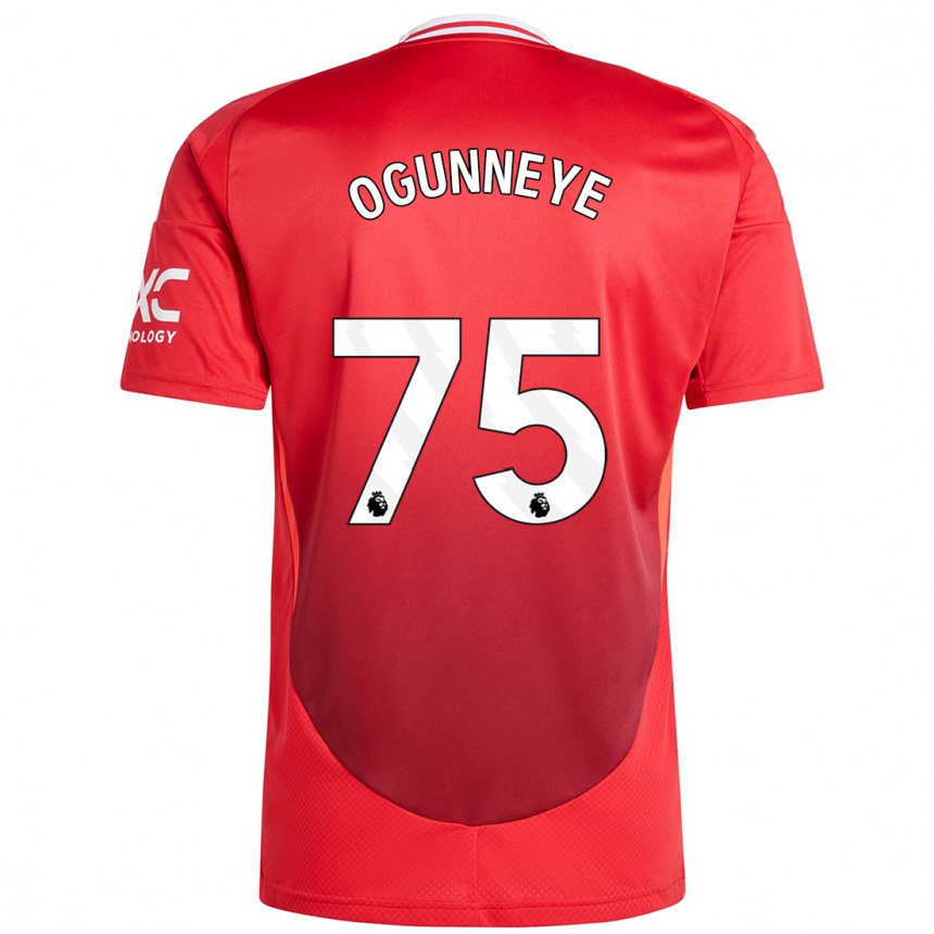 Women Football Habeeb Ogunneye #75 Bright Red Home Jersey 2024/25 T-Shirt Canada