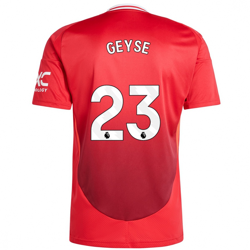 Femme Football Maillot Geyse #23 Rouge Vif Tenues Domicile 2024/25 Canada