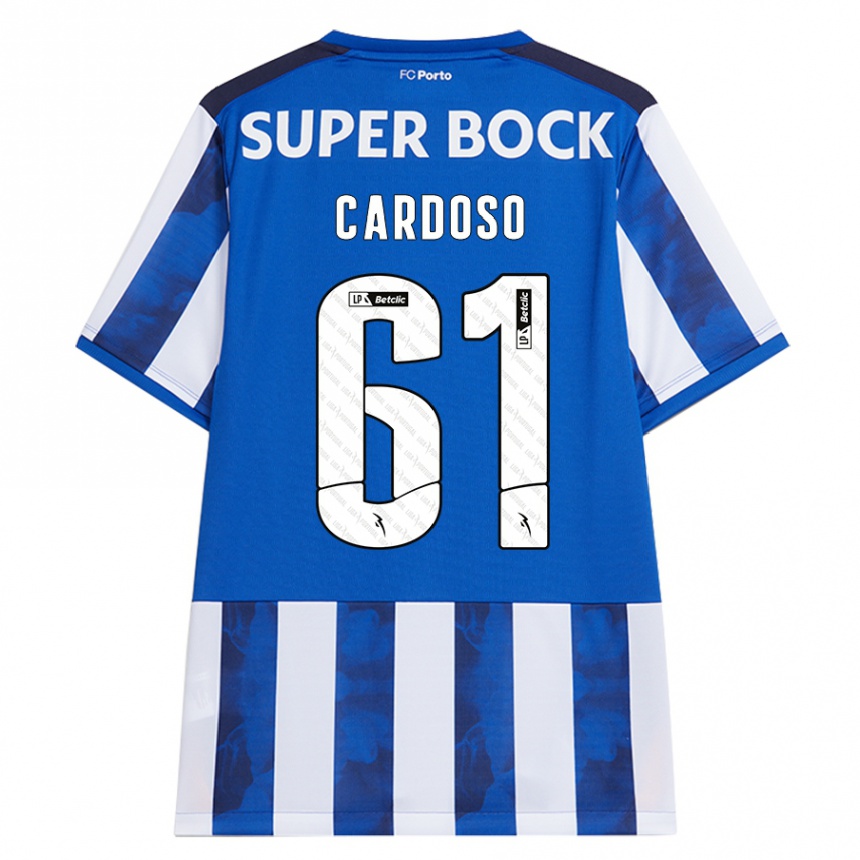 Women Football Ivan Cardoso #61 Blue White Home Jersey 2024/25 T-Shirt Canada