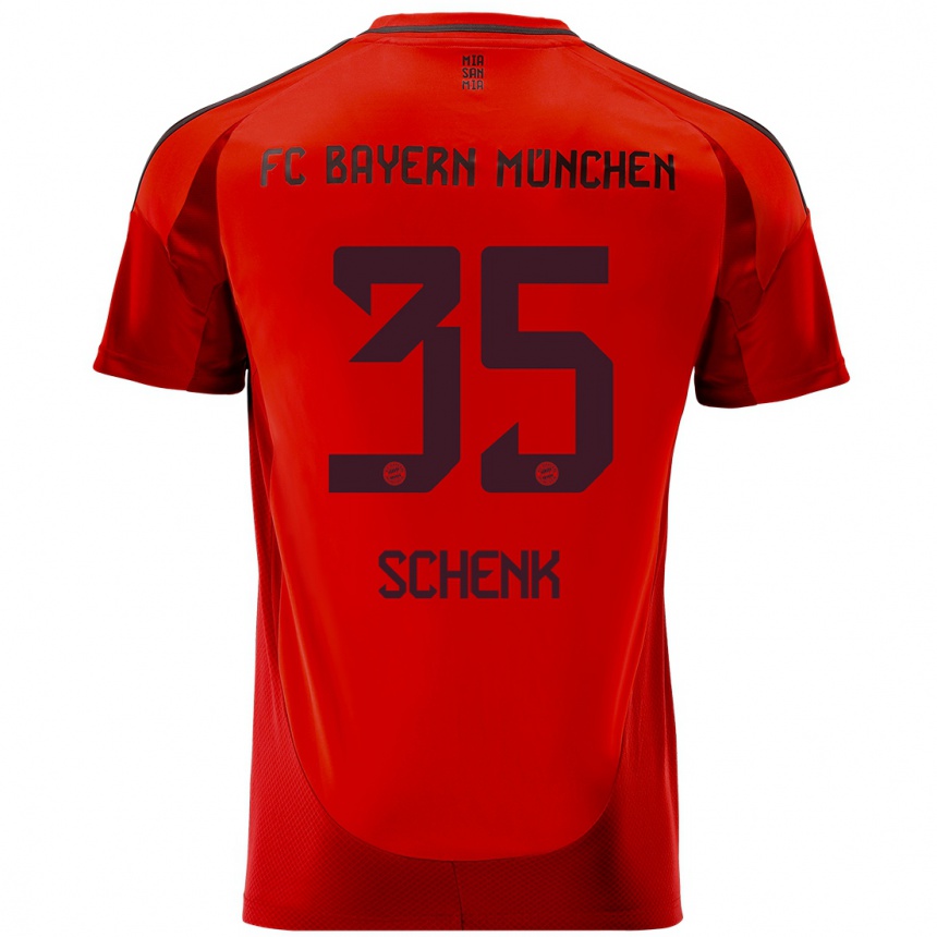 Women Football Johannes Schenk #35 Red Home Jersey 2024/25 T-Shirt Canada