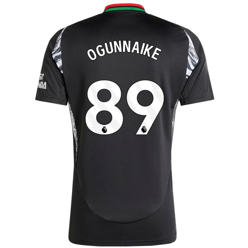 Women Football Josh Ogunnaike #89 Black Away Jersey 2024/25 T-Shirt Canada