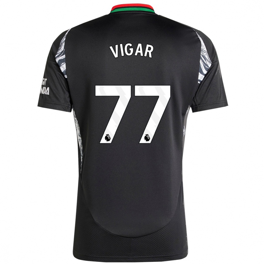 Femme Football Maillot Billy Vigar #77 Noir Tenues Extérieur 2024/25 Canada