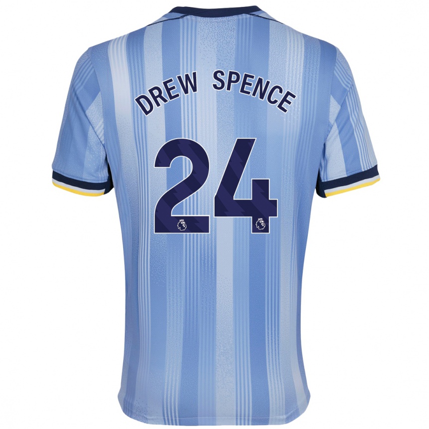 Women Football Drew Spence #24 Light Blue Away Jersey 2024/25 T-Shirt Canada