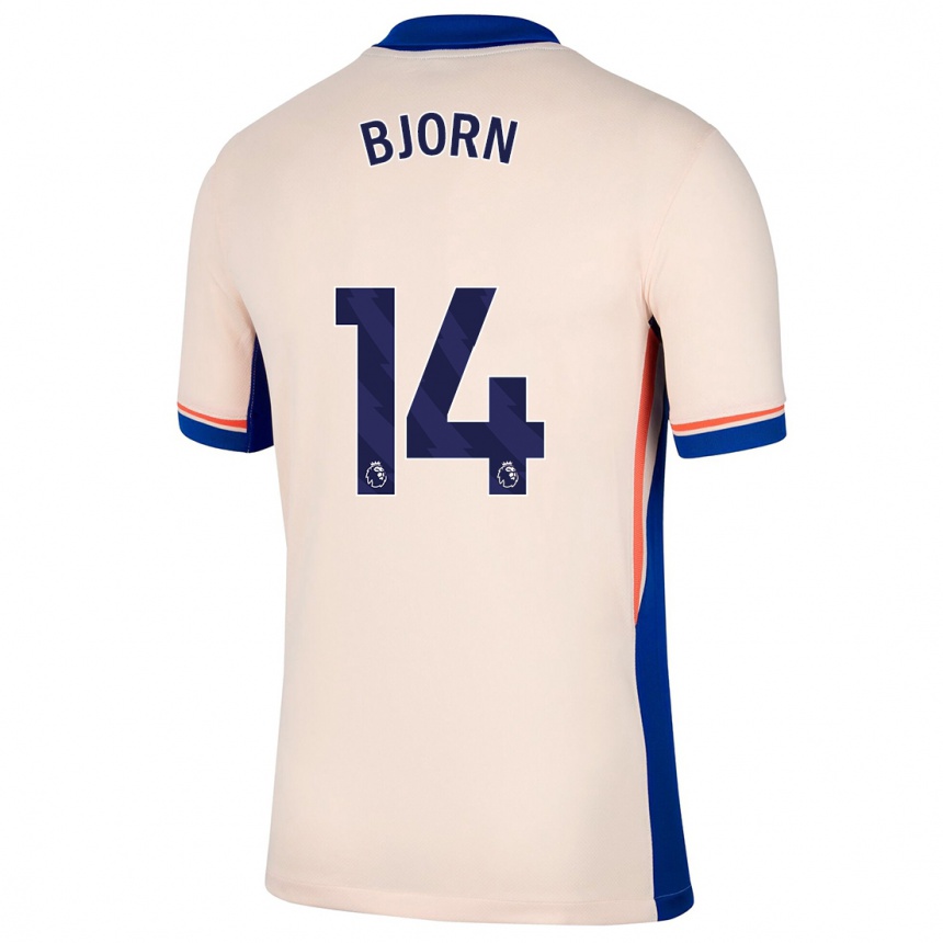 Women Football Nathalie Björn #14 Light Beige Away Jersey 2024/25 T-Shirt Canada