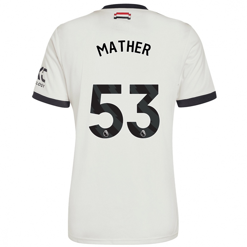 Femme Football Maillot Sam Mather #53 Blanc Cassé Troisieme 2024/25 Canada