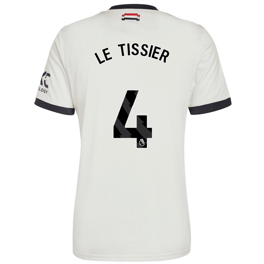 Femme Football Maillot Maya Le Tissier #4 Blanc Cassé Troisieme 2024/25 Canada