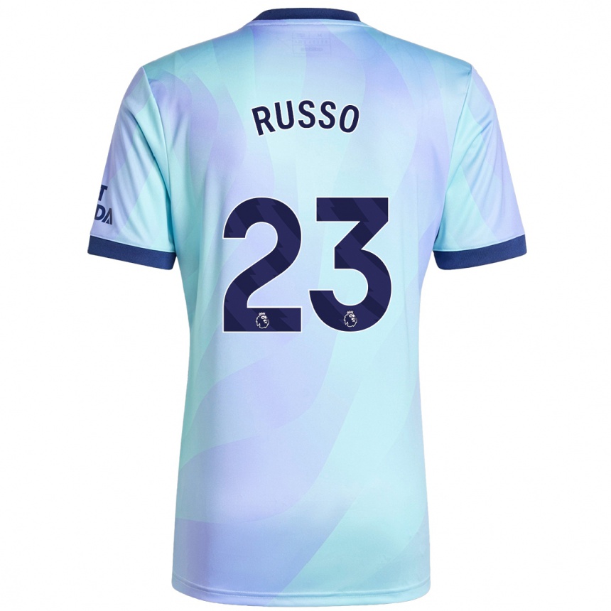 Women Football Alessia Russo #23 Aqua Third Jersey 2024/25 T-Shirt Canada