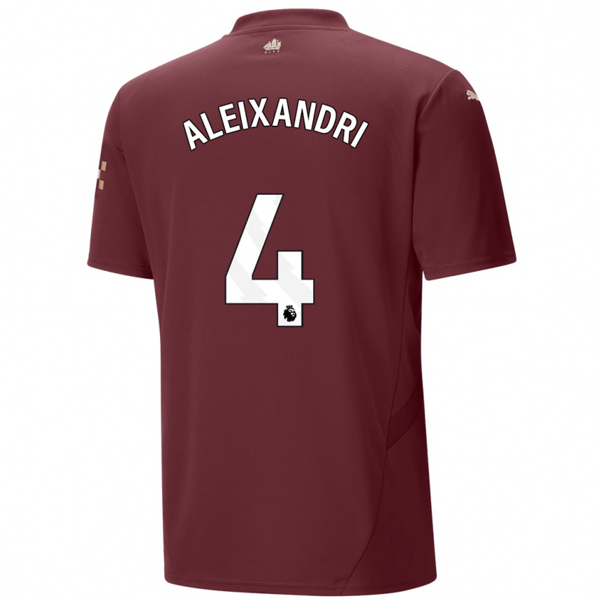 Women Football Laia Aleixandri #4 Maroon Third Jersey 2024/25 T-Shirt Canada