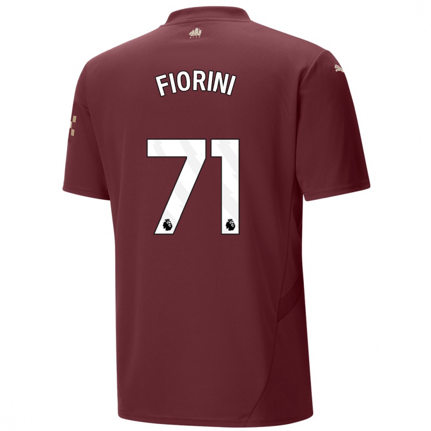 Women Football Lewis Fiorini #71 Maroon Third Jersey 2024/25 T-Shirt Canada