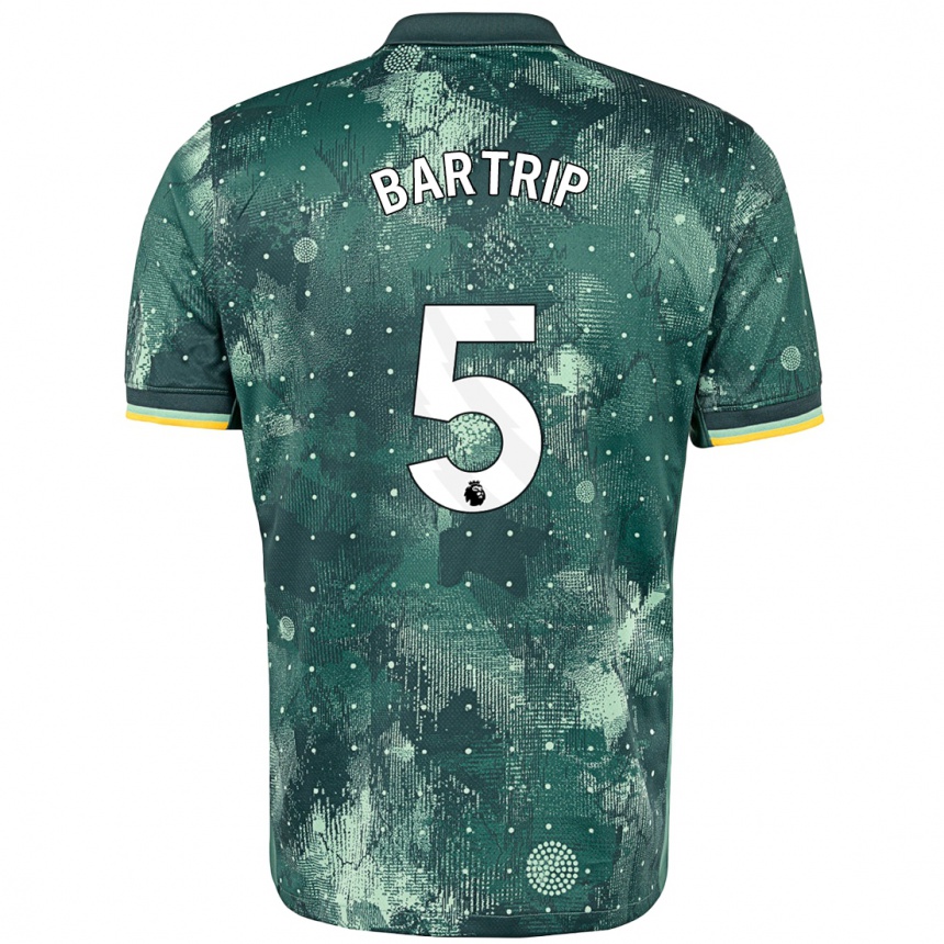 Women Football Molly Bartrip #5 Mint Green Third Jersey 2024/25 T-Shirt Canada