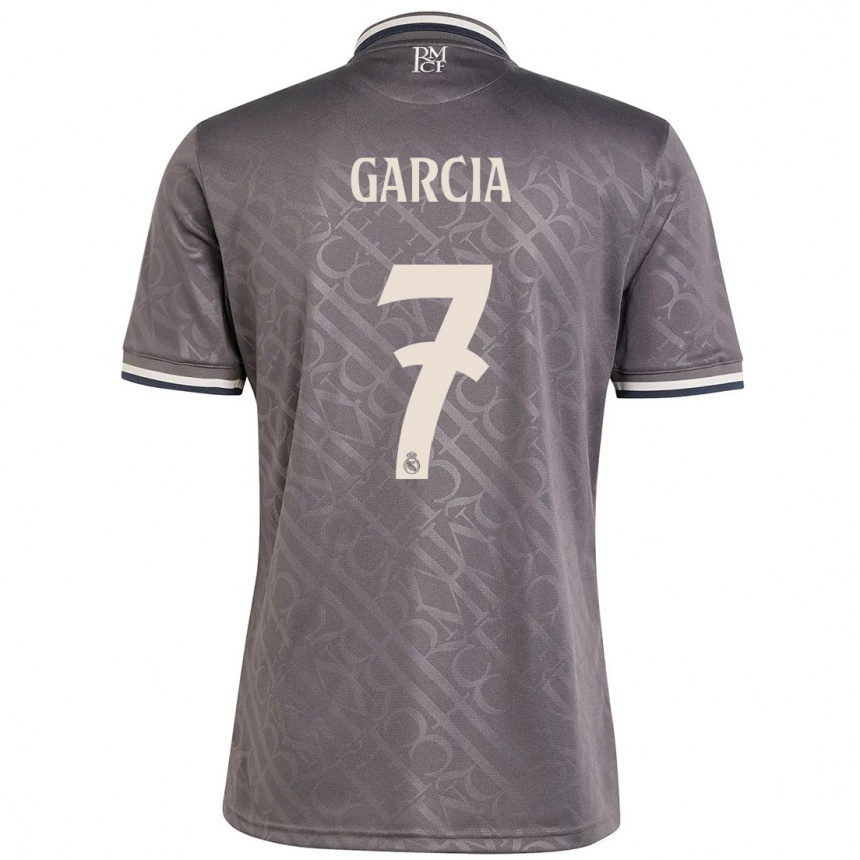 Women Football Gonzalo Garcia #7 Charcoal Third Jersey 2024/25 T-Shirt Canada