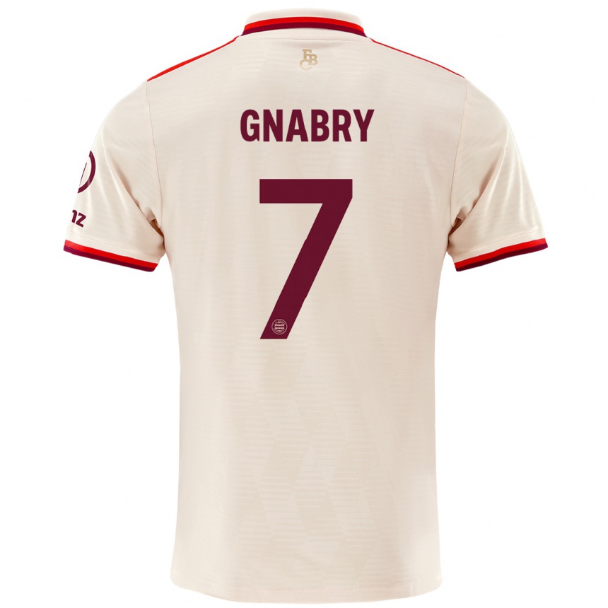 Women Football Serge Gnabry #7 Linen Third Jersey 2024/25 T-Shirt Canada