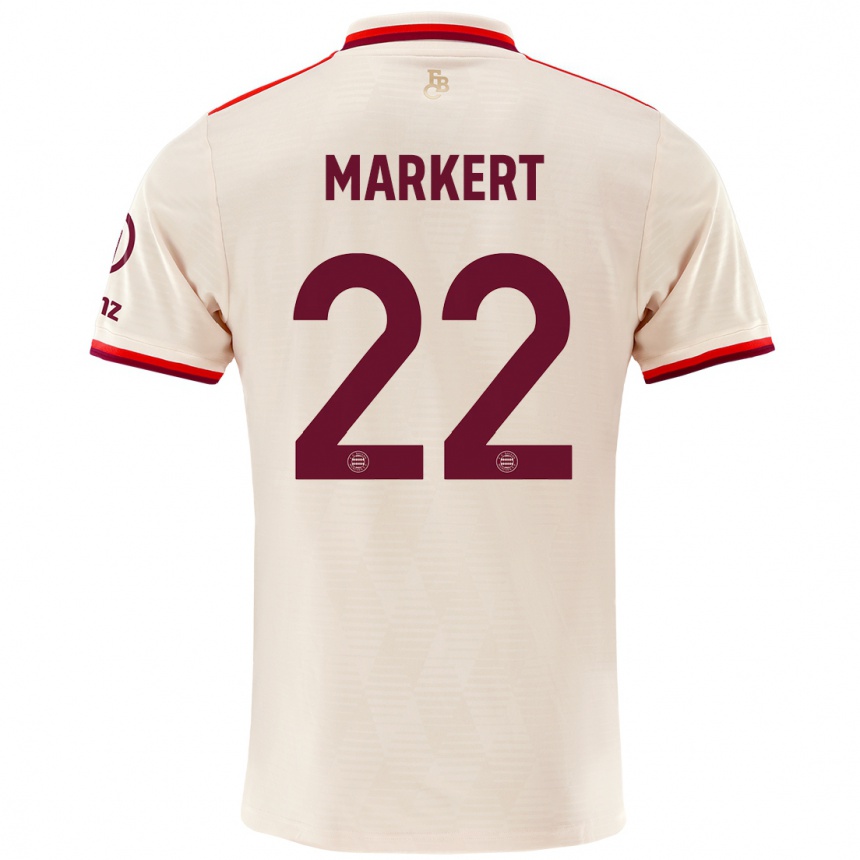 Women Football Leon Markert #22 Linen Third Jersey 2024/25 T-Shirt Canada