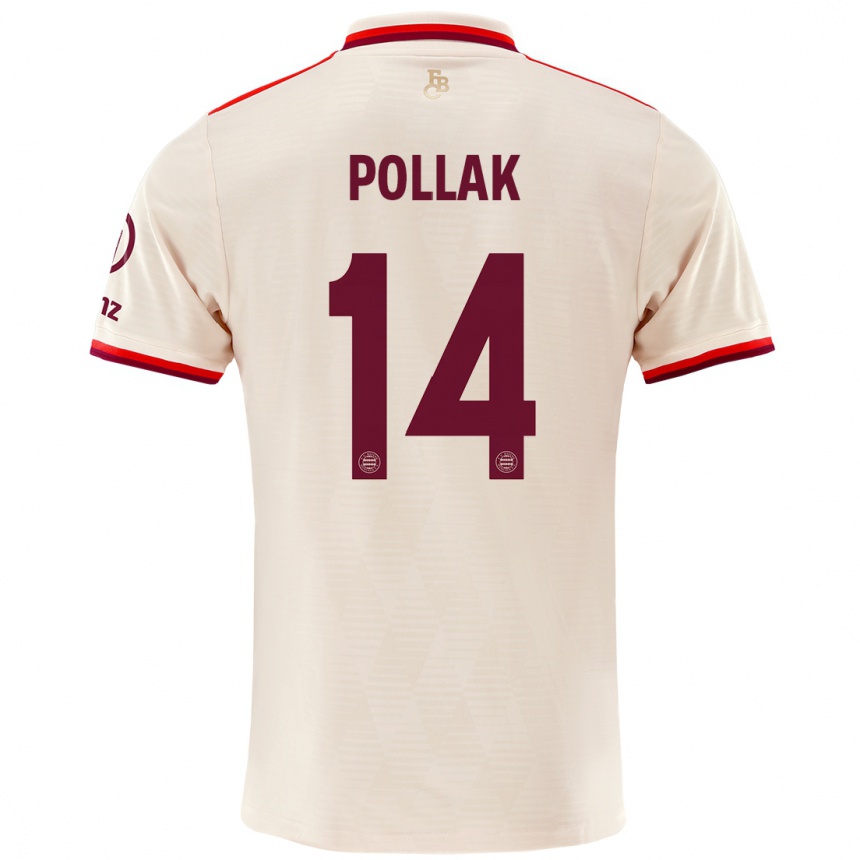 Women Football Florian Pollak #14 Linen Third Jersey 2024/25 T-Shirt Canada